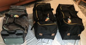 3 bags packed for Gaza